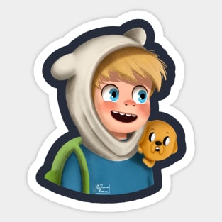 Finn & Jack Adventure Time Sticker